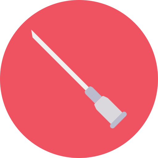 Syringe needle Dinosoft Circular icon