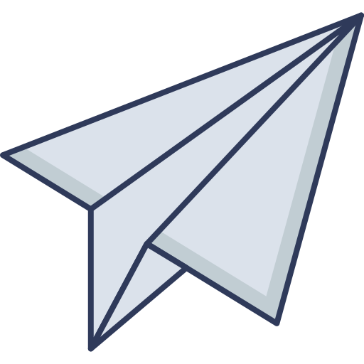 origami de avião Dinosoft Lineal Color Ícone