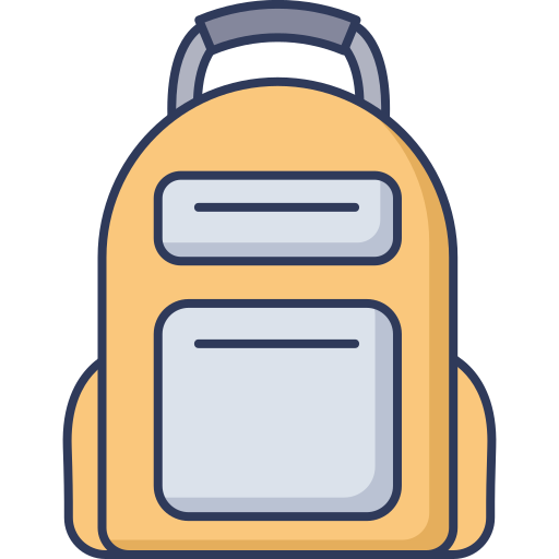 School bag Dinosoft Lineal Color icon