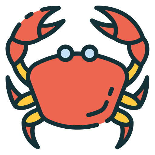 Crab Good Ware Lineal Color icon