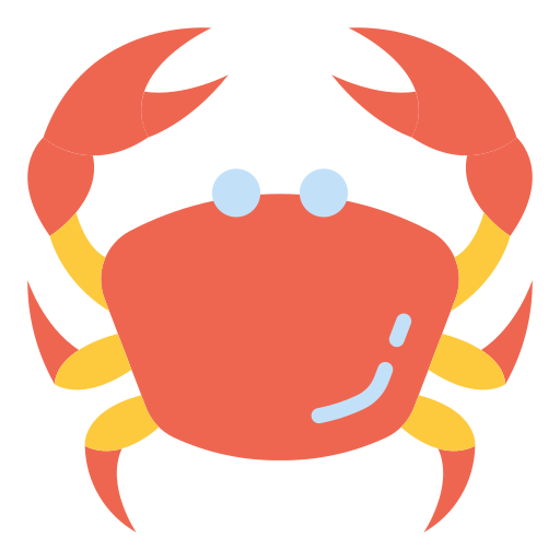 crabe Good Ware Flat Icône