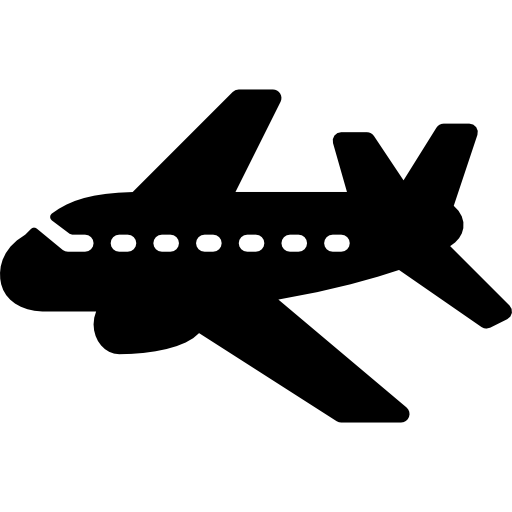 vliegtuig Basic Mixture Filled icoon