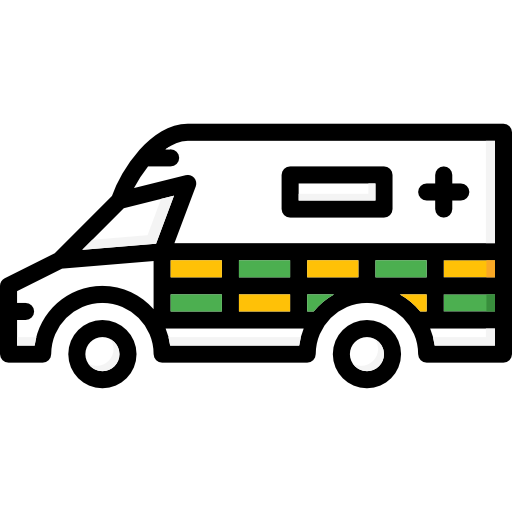 ambulância Basic Mixture Lineal color Ícone
