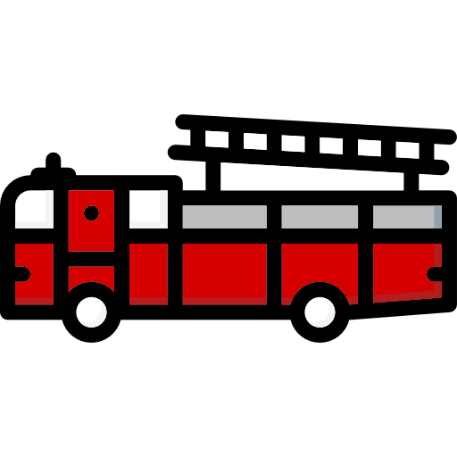 wóz strażacki Basic Mixture Lineal color ikona