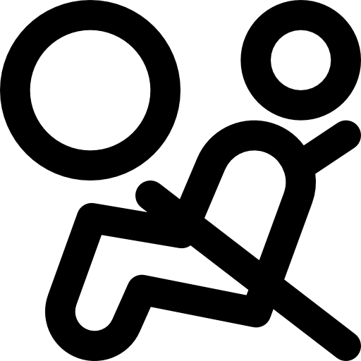 airbag Basic Black Outline icon