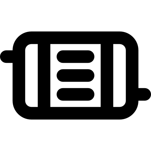 kaloryfer Basic Black Outline ikona