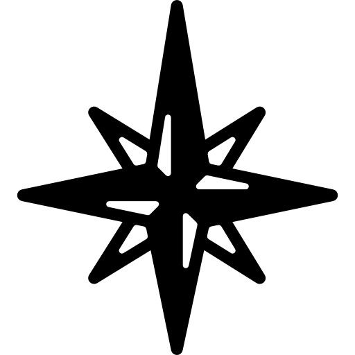 Wind rose Basic Mixture Filled icon