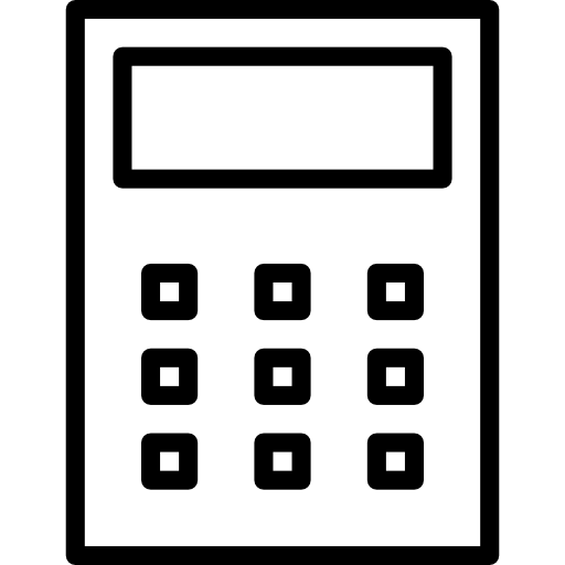 kalkulator Basic Mixture Lineal ikona