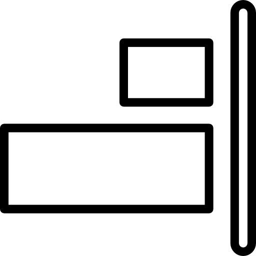 wyrównaj do prawej Basic Mixture Lineal ikona