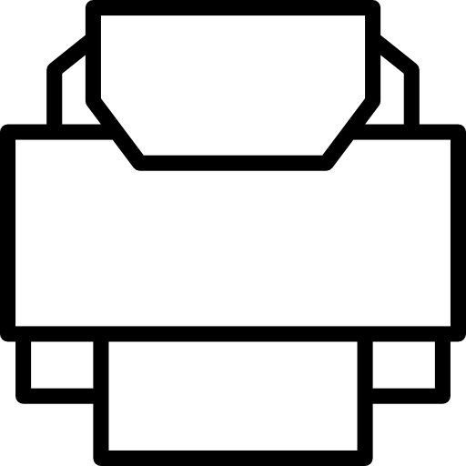 인쇄기 Basic Mixture Lineal icon