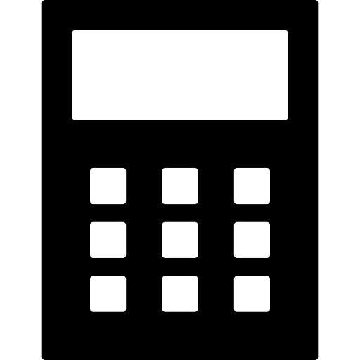Calculator Basic Mixture Filled icon