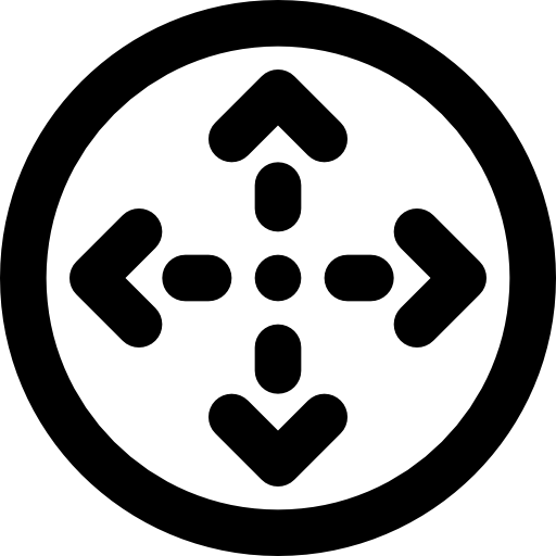 objetivo Basic Black Outline icono
