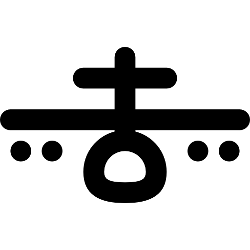 samolot Basic Black Outline ikona
