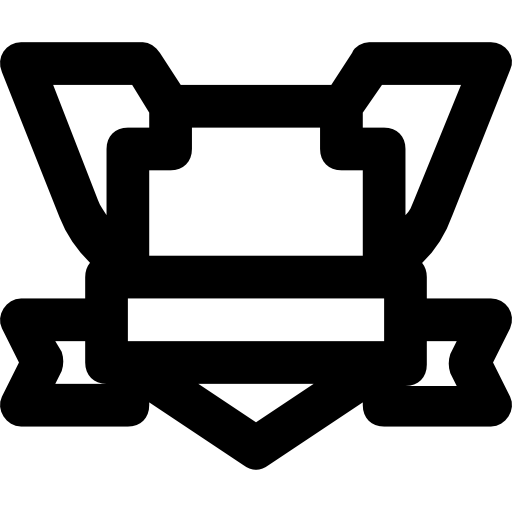 Badge Basic Black Outline icon