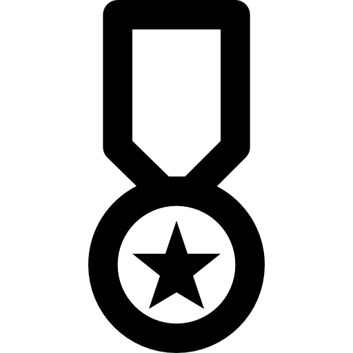 medal Basic Black Outline ikona