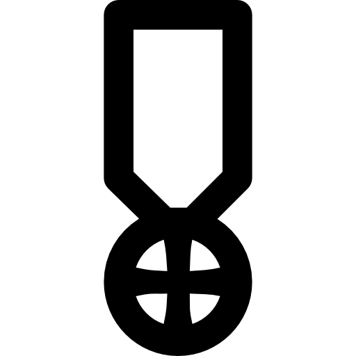 medal Basic Black Outline ikona