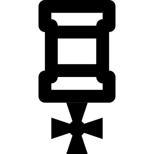 medalha Basic Black Outline Ícone