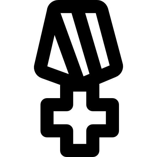 Медаль Basic Black Outline иконка