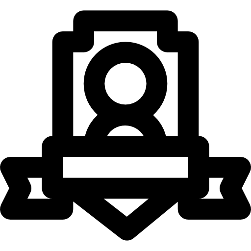 distintivi Basic Black Outline icona