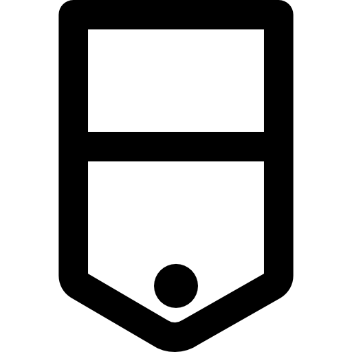 Chevron Basic Black Outline icon