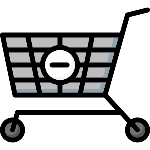 Shopping cart Basic Mixture Lineal color icon