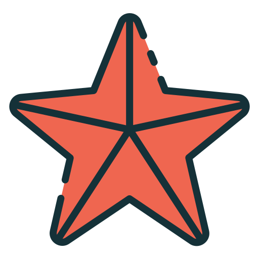 estrella de mar Good Ware Lineal Color icono