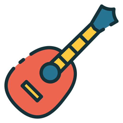 Ukulele Good Ware Lineal Color icon