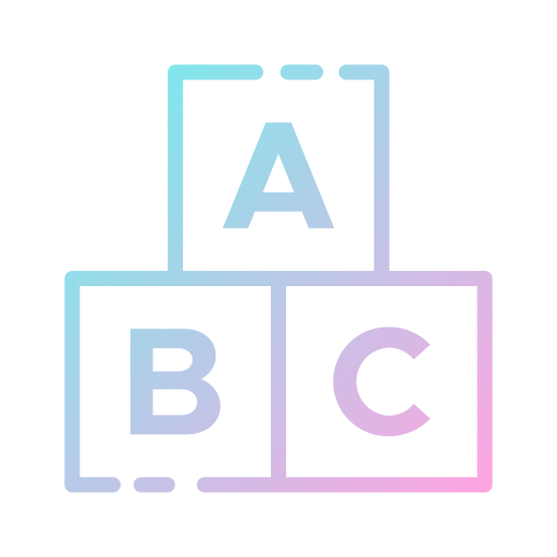 abc 블록 Good Ware Gradient icon