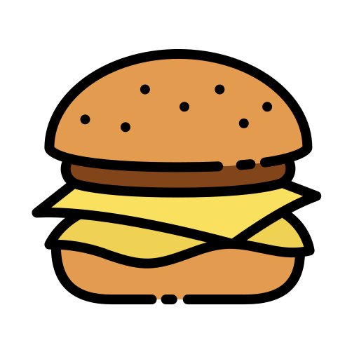 hamburger al formaggio Good Ware Lineal Color icona