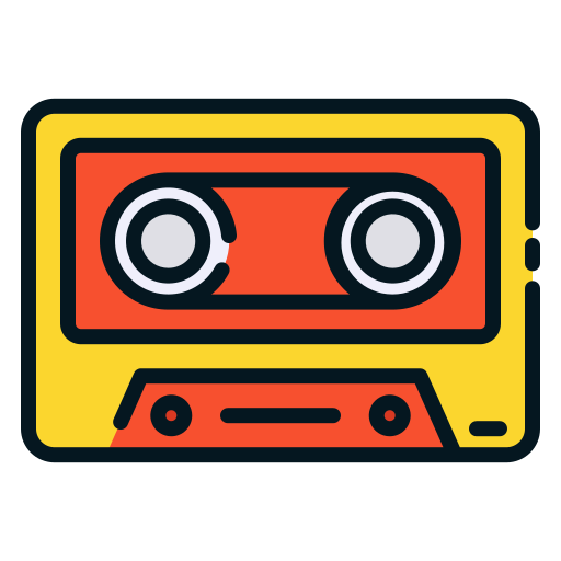 cassette bandje Good Ware Lineal Color icoon
