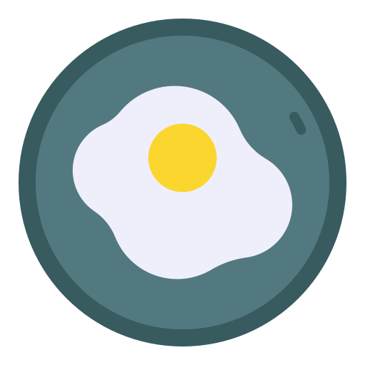 Fried egg Good Ware Flat icon