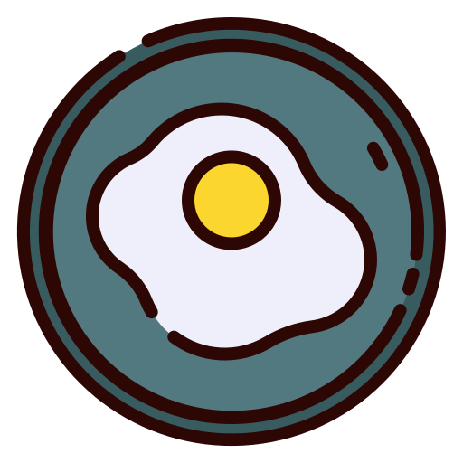 Fried egg Good Ware Lineal Color icon