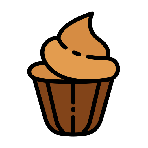 Cupcake Good Ware Lineal Color icon