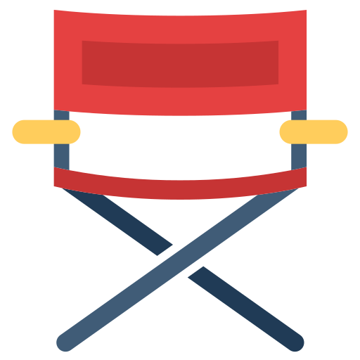 silla de director Good Ware Flat icono