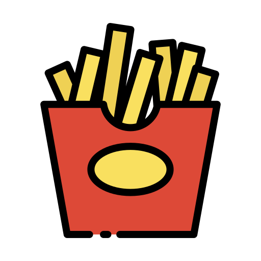 pommes frittes Good Ware Lineal Color icon