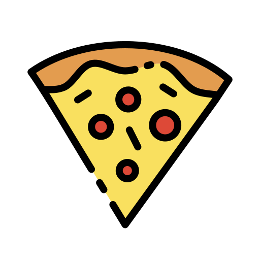 кусок пиццы Good Ware Lineal Color иконка