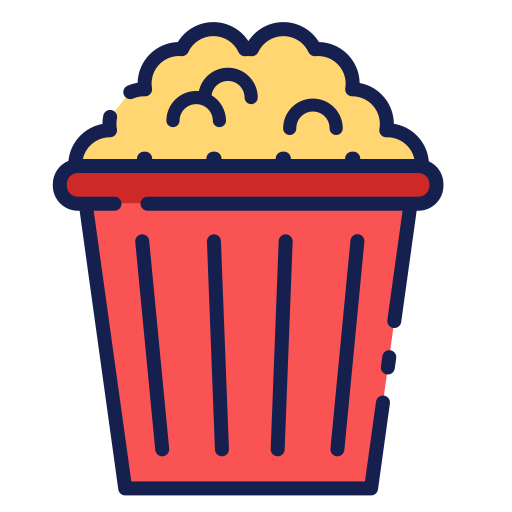 Popcorn Good Ware Lineal Color icon