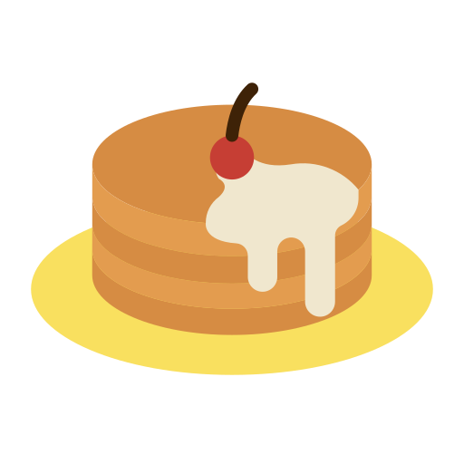 Pancakes Good Ware Flat icon