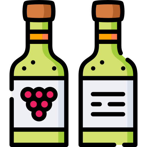 botella de vino Special Lineal color icono