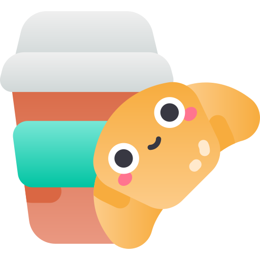 コーヒー Kawaii Star Gradient icon