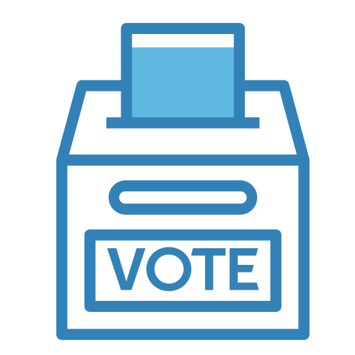 caja de votación Generic Blue icono