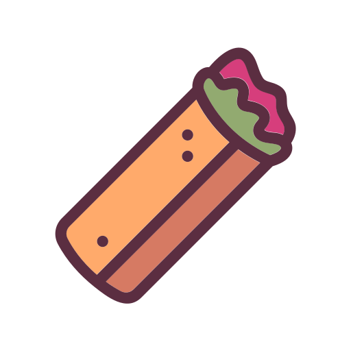 Burrito Generic Outline Color icon
