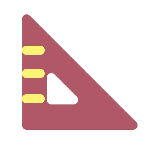 régua triangular Generic Flat Ícone