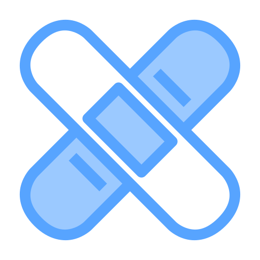 Band aid Generic Blue icon