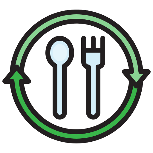 Cutlery Toempong Lineal color icon