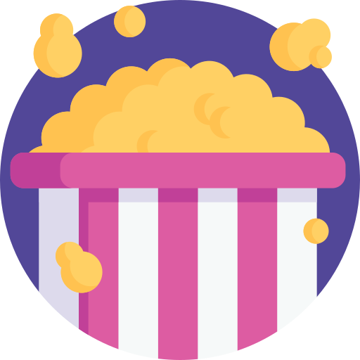 popcorn Detailed Flat Circular Flat icona