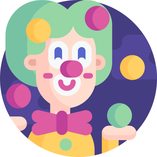 clown Detailed Flat Circular Flat icona