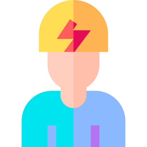 elektriker Basic Straight Flat icon