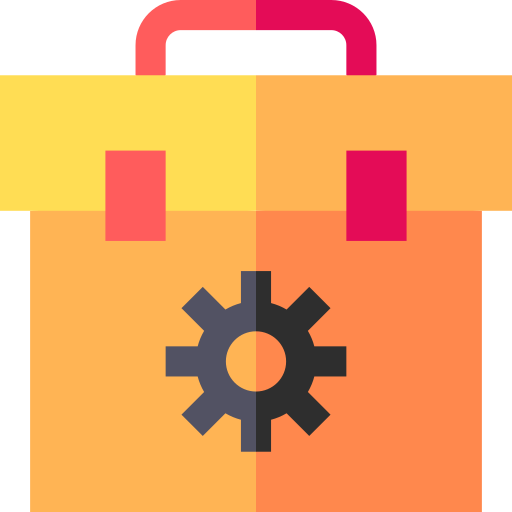 caja de herramientas Basic Straight Flat icono