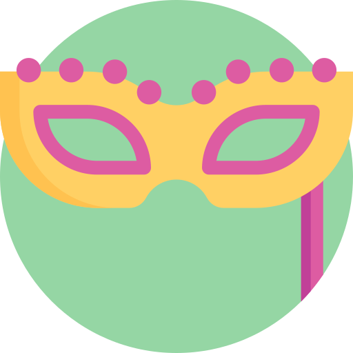 karnevalsmaske Detailed Flat Circular Flat icon